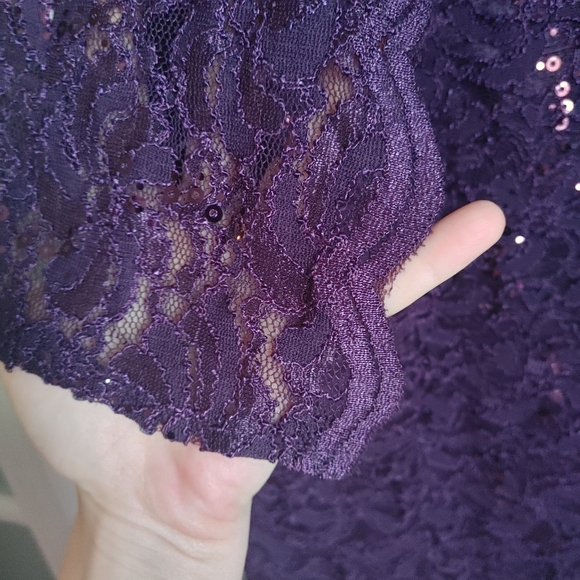 Alex Evenings Women's T-Length All Over Lace Dress with Jacket Set - Picture 9 of 11